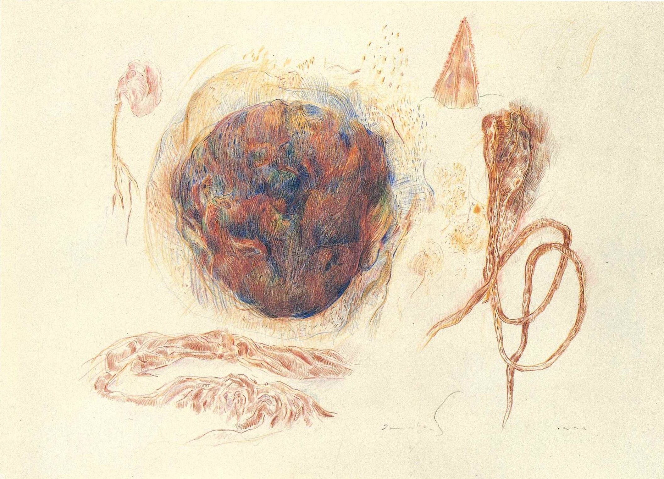 A Planet　1991　395×560mm  　　　　colorpencil on paper